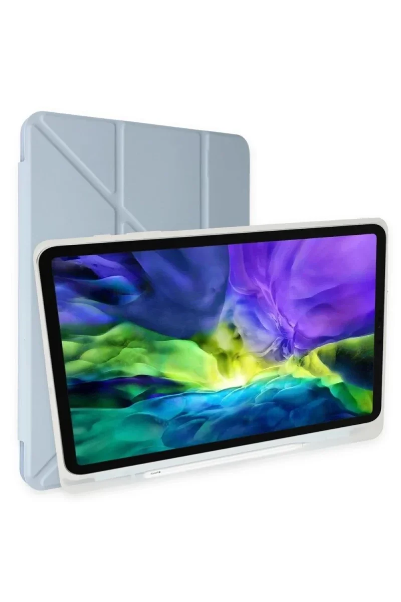 Huawei MatePad SE Kılıf Kalemlikli Mars Tablet Kılıfı - Mavi