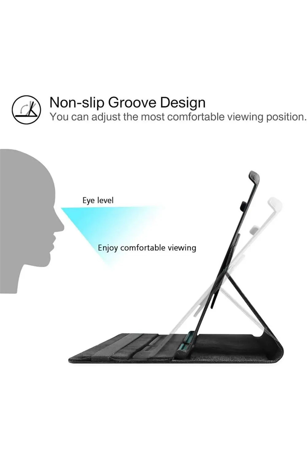 Huawei MatePad T8 8'' Deri Kapaklı 360 Kılıf Mor