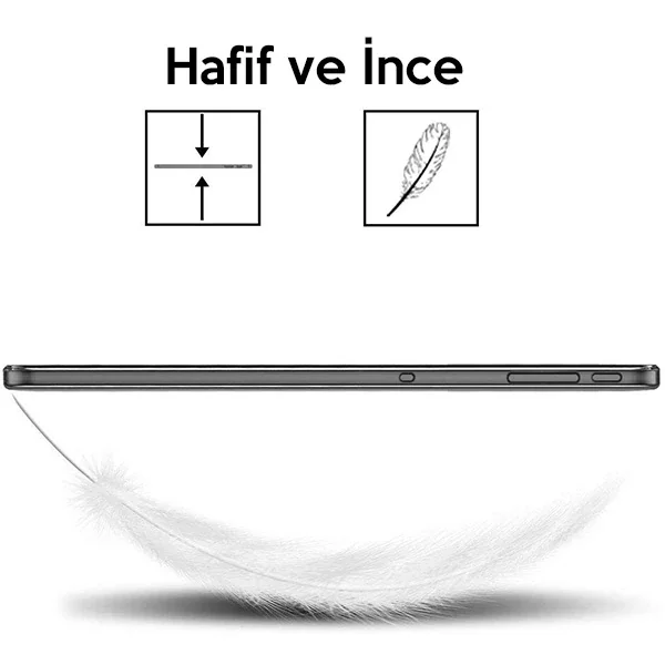 Huawei Mediapad T5 10.1" Şeffaf TPU Soft Silikon Kılıf - Çizik ve Darbe Koruması (5775)