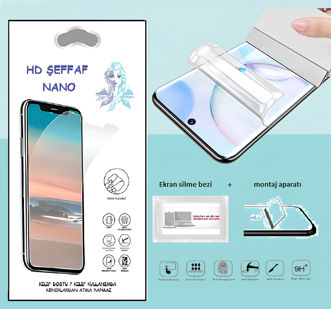 Huawei NOVA 10 SE Nano Ekran Koruyucu İnce Esnek Hd Şeffaf
