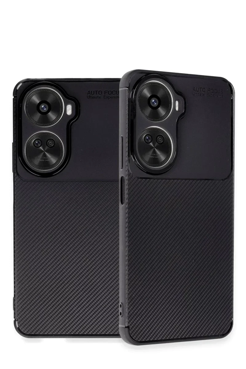 Huawei Nova 12 SE Kılıf Auto Focus Karbon Kapak - Siyah Huawei Nova 12 SE Kılıf Auto Focus Karbon Kapak - Siyah