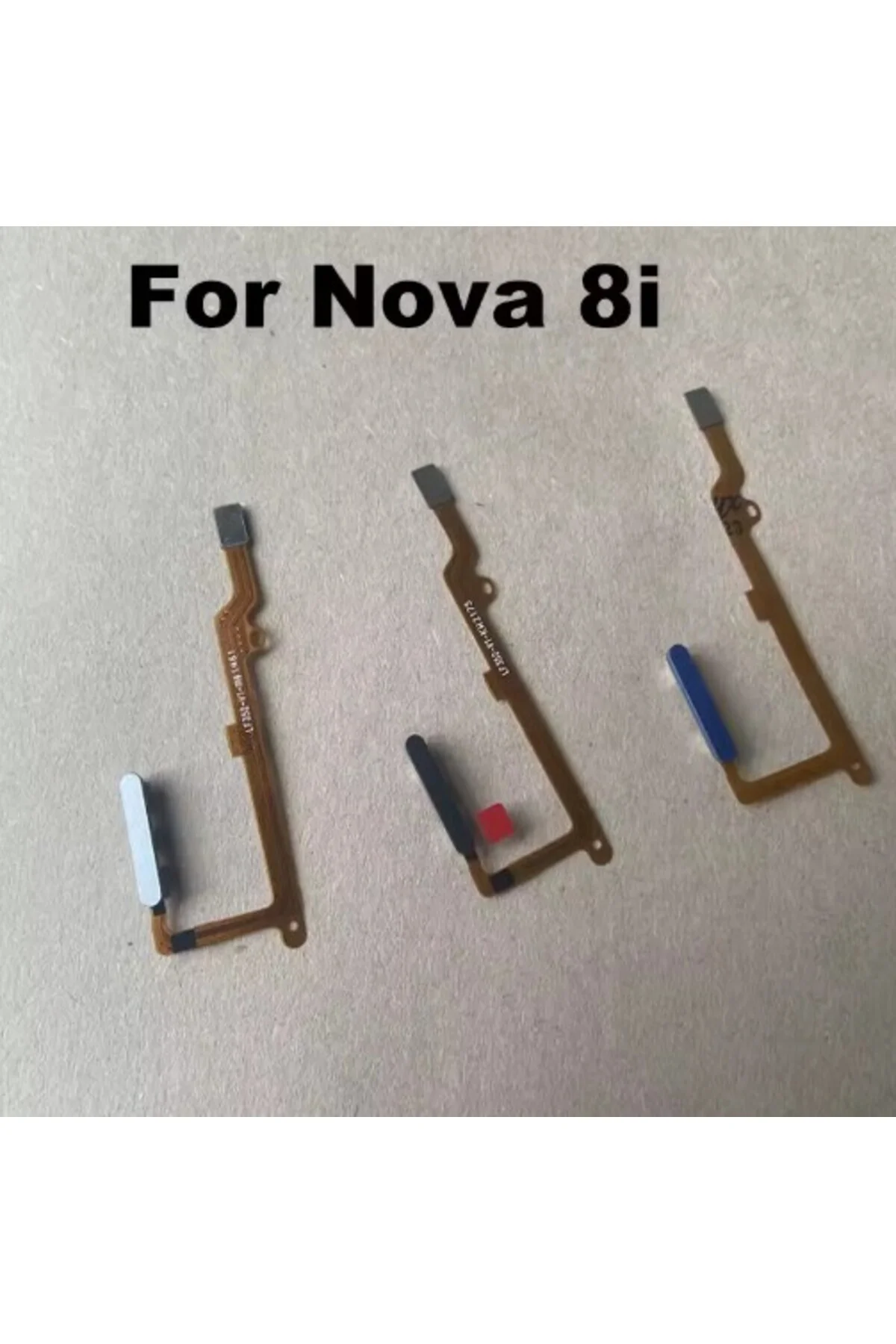 Huawei Nova 8i G Honor X20 için 5G 2021 parmak izi sensörü güç düğmesi Flex kablo dokunmatik  Gri