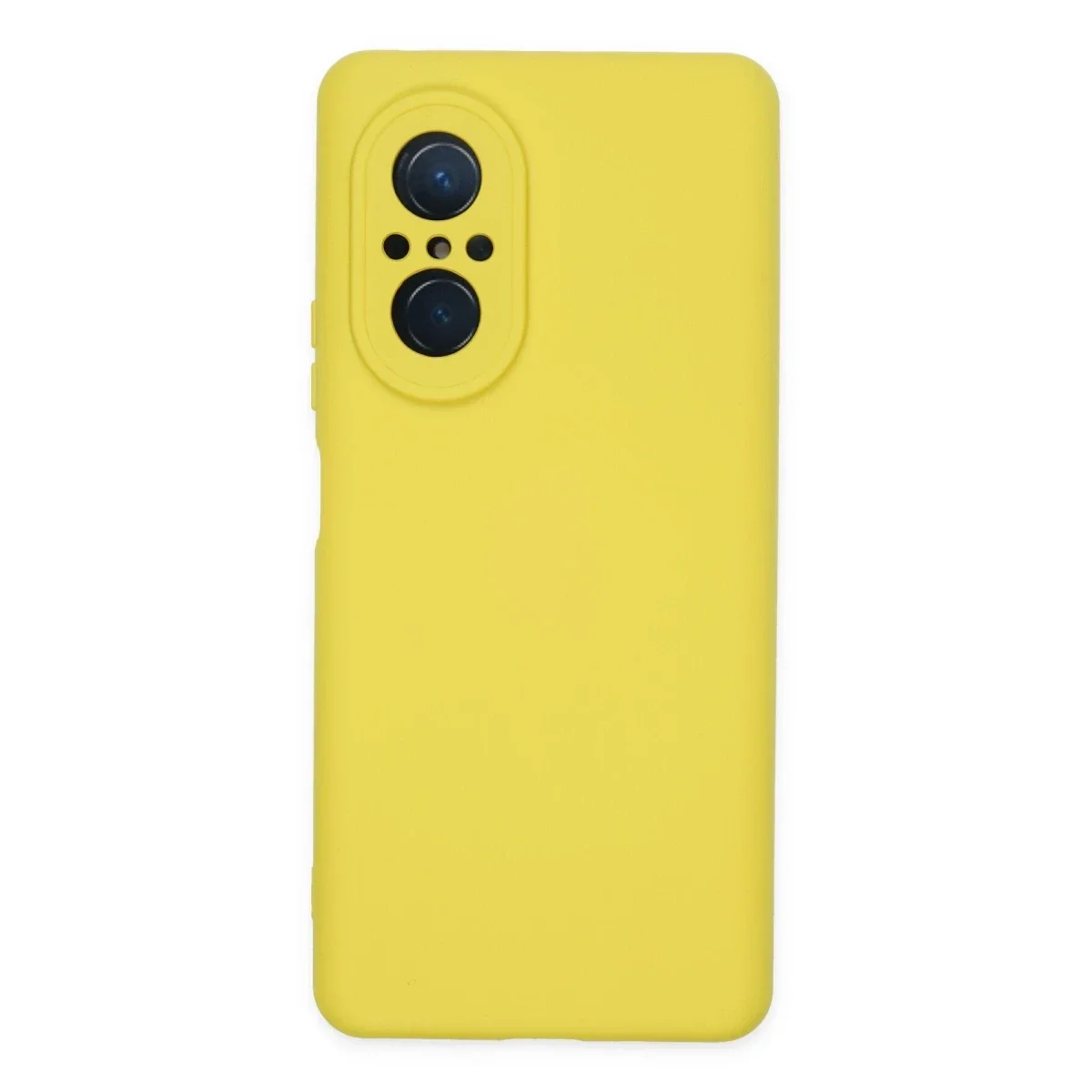 Huawei Nova 9 SE Kılıf Nano içi Kadife Silikon - Sarı Huawei Nova 9 SE Kılıf Nano içi Kadife Silikon - Sarı