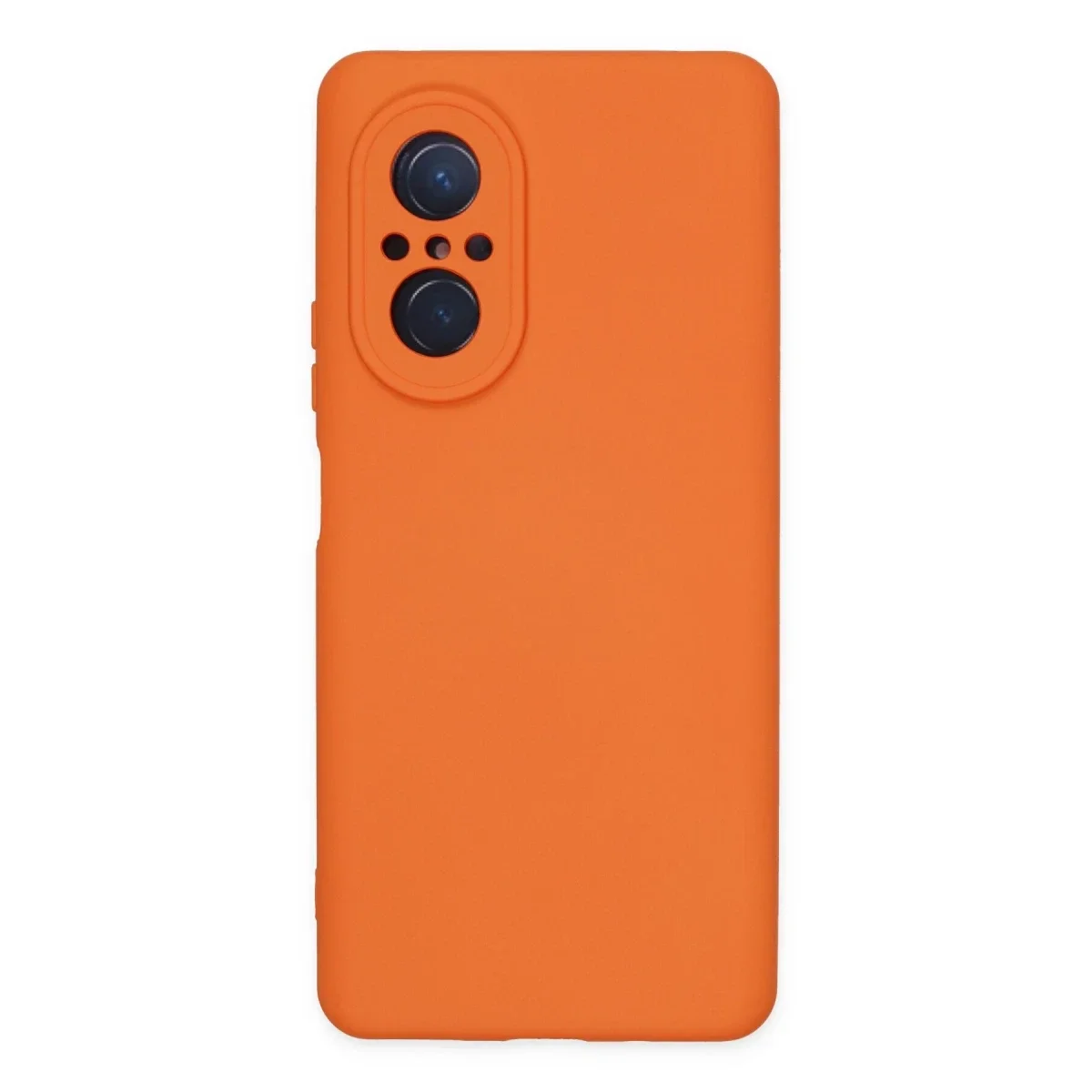 Huawei Nova 9 SE Kılıf Nano içi Kadife Silikon - Turuncu Huawei Nova 9 SE Kılıf Nano içi Kadife Silikon - Turuncu
