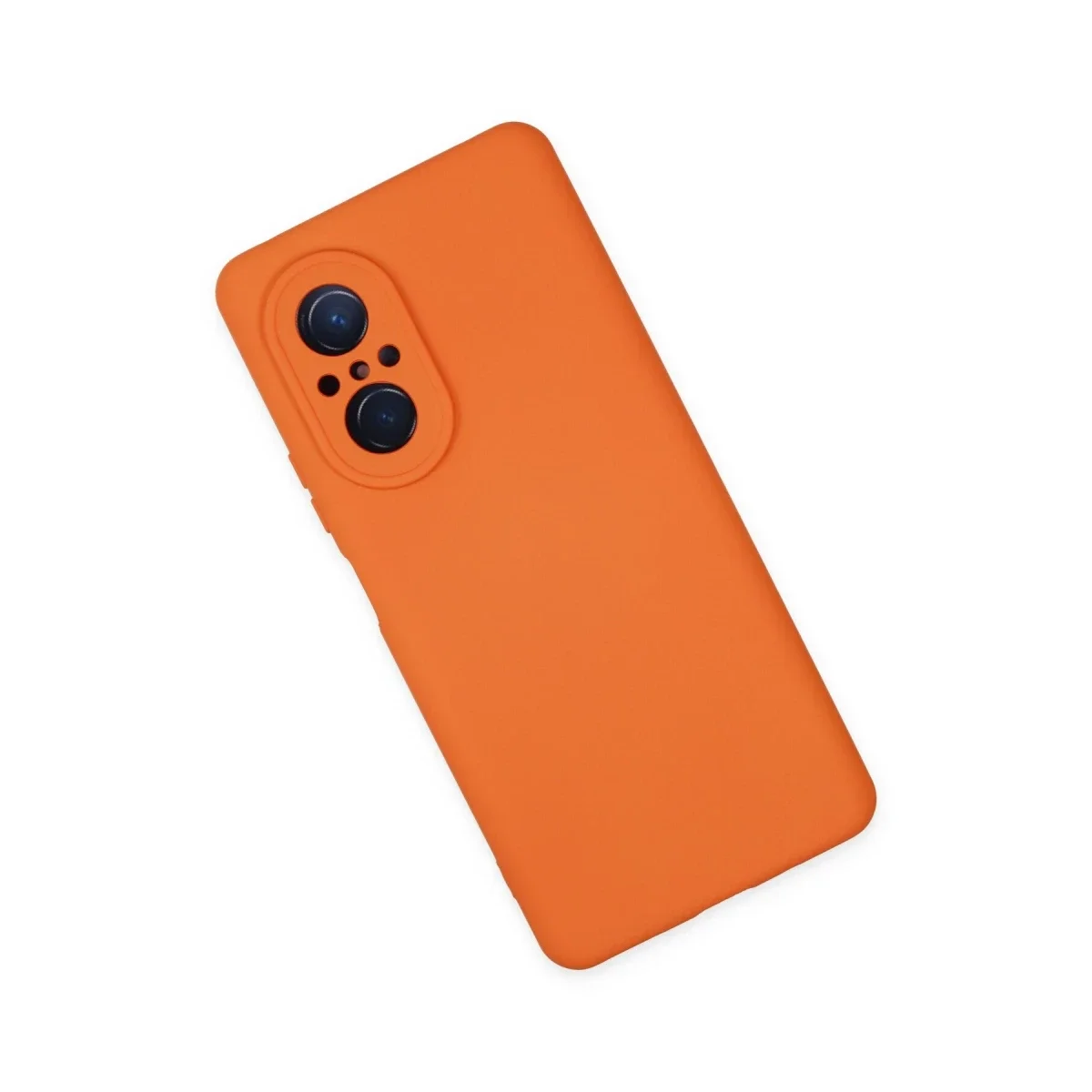 Huawei Nova 9 SE Kılıf Nano içi Kadife Silikon - Turuncu Huawei Nova 9 SE Kılıf Nano içi Kadife Silikon - Turuncu