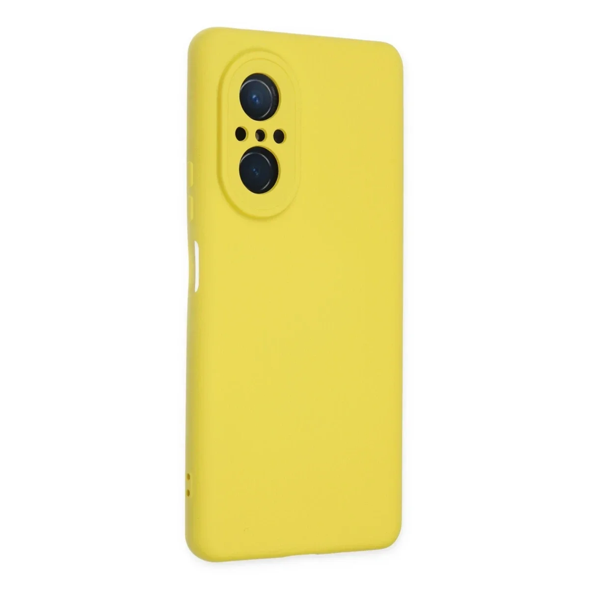 Huawei Nova 9 SE Kılıf Nano içi Kadife Silikon - Sarı Huawei Nova 9 SE Kılıf Nano içi Kadife Silikon - Sarı