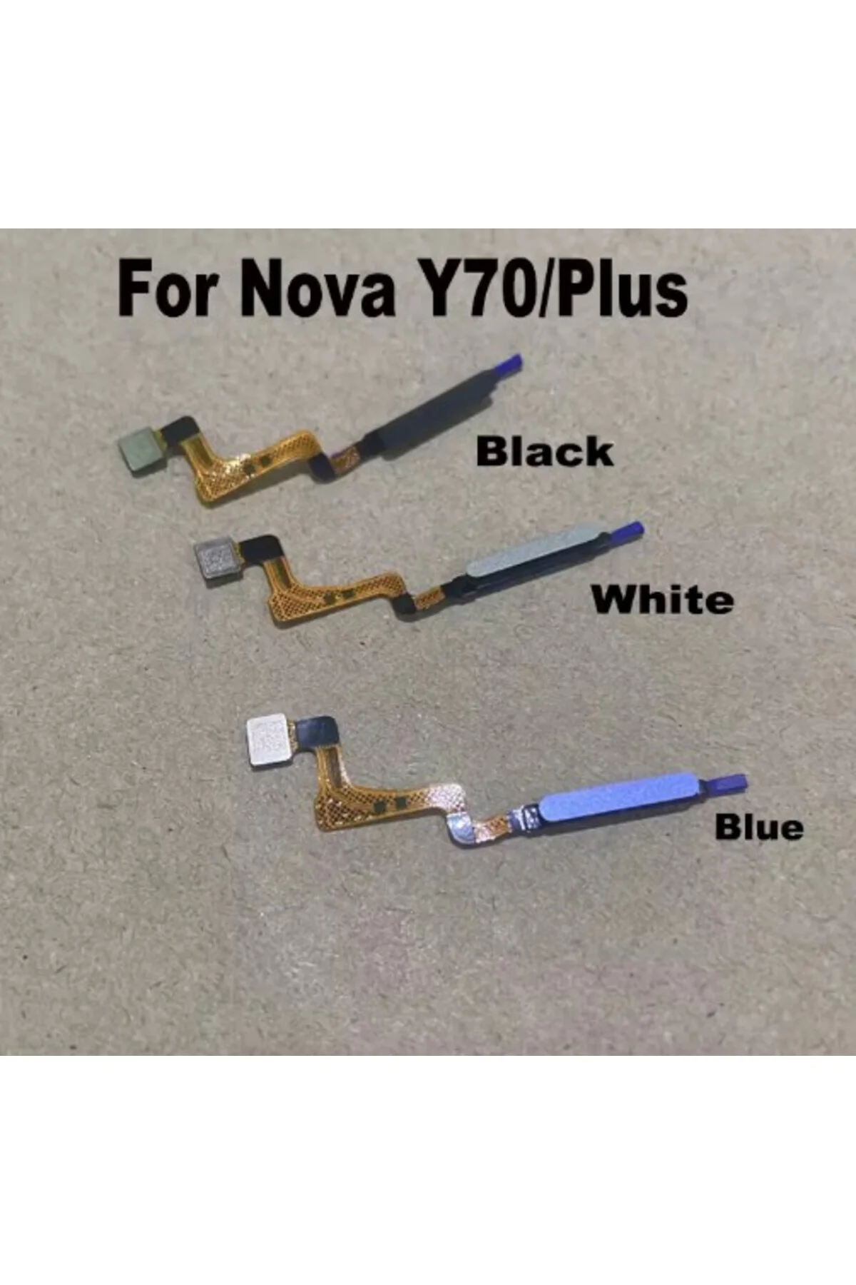 Huawei Nova Y70 artı parmak izi sensörü için güç düğmesi Flex kablo dokunmatik kimlik sensörü Home S