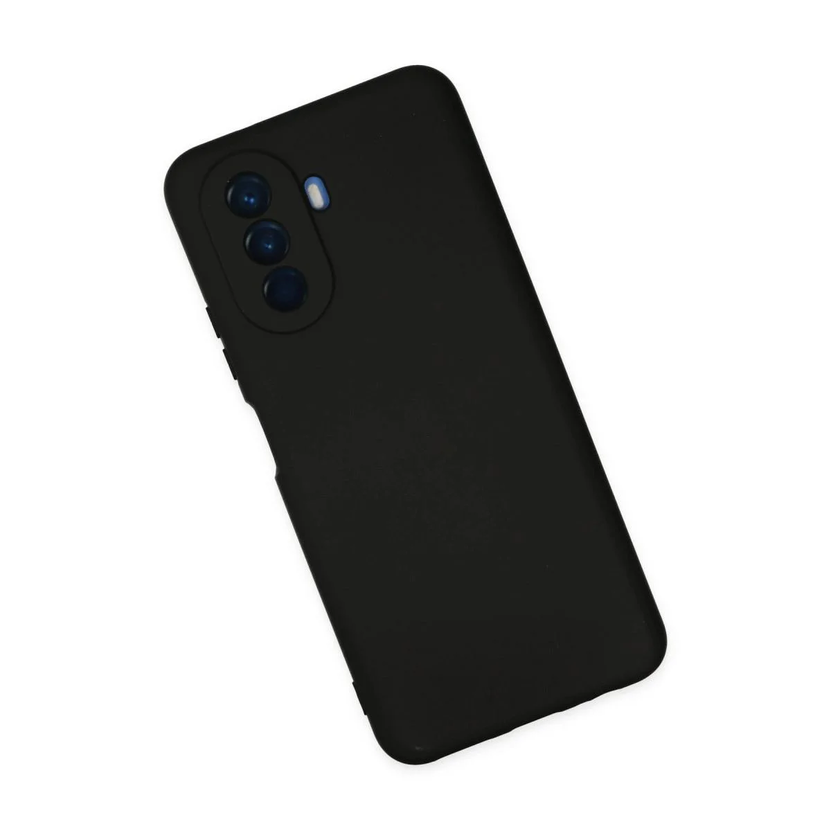 Huawei Nova Y70 ile Uyumlu Nano İçi Kadife Silikon Kılıf - Siyah