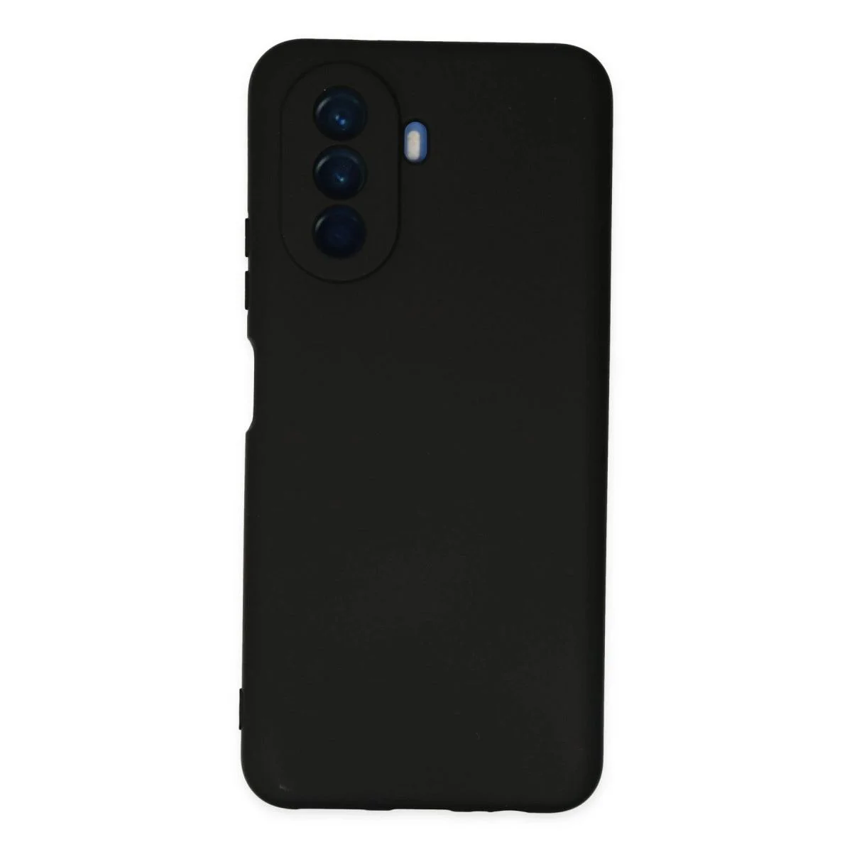 Huawei Nova Y70 ile Uyumlu Nano İçi Kadife Silikon Kılıf - Siyah