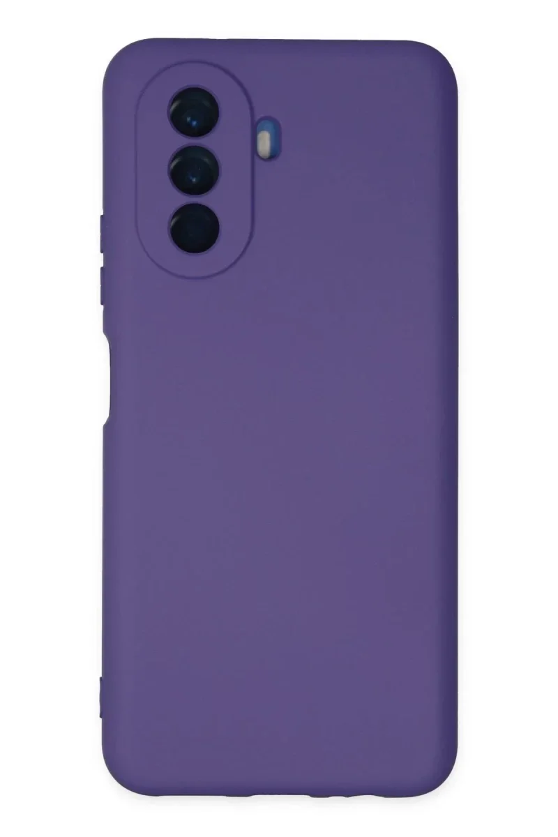 Huawei Nova Y70 Kılıf Nano içi Kadife Silikon - Mor Huawei Nova Y70 Kılıf Nano içi Kadife Silikon - Mor