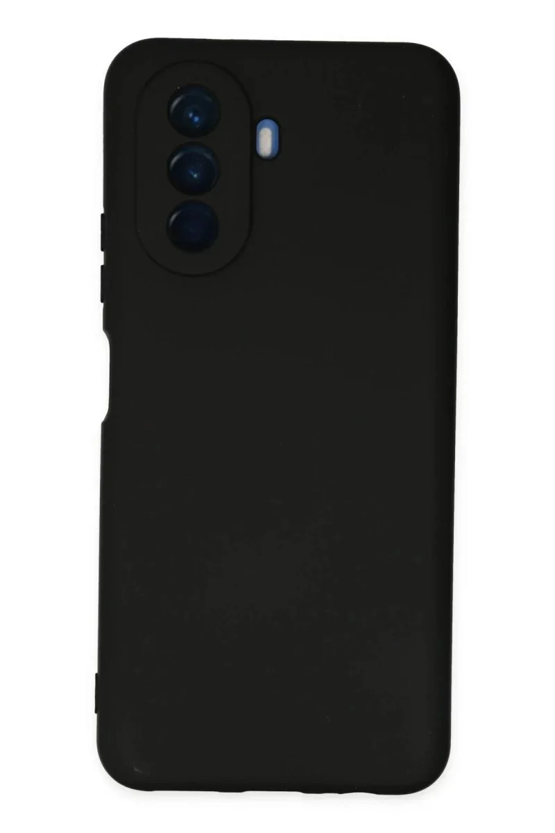 Huawei Nova Y70 Kılıf Nano içi Kadife Silikon - Siyah Huawei Nova Y70 Kılıf Nano içi Kadife Silikon - Siyah