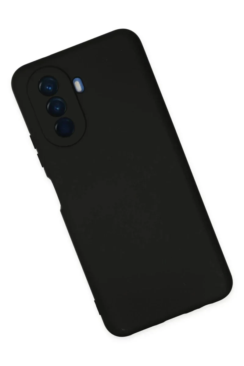 Huawei Nova Y70 Kılıf Nano içi Kadife Silikon - Siyah Huawei Nova Y70 Kılıf Nano içi Kadife Silikon - Siyah