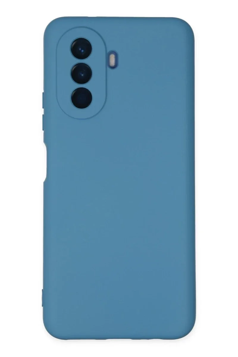 Huawei Nova Y70 Kılıf Nano içi Kadife Silikon - Mavi Huawei Nova Y70 Kılıf Nano içi Kadife Silikon - Mavi