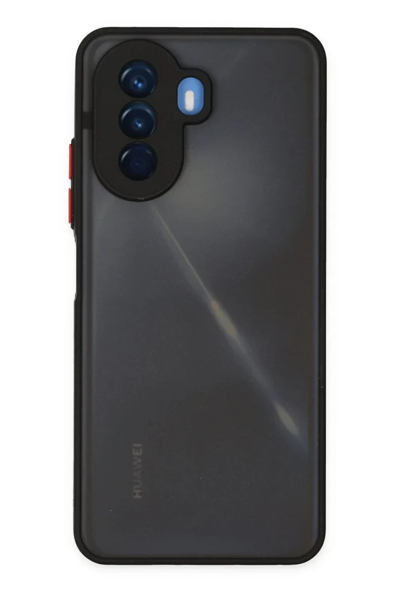 Huawei Nova Y70 Kılıf Montreal Silikon Kapak - Siyah Huawei Nova Y70 Kılıf Montreal Silikon Kapak - Siyah