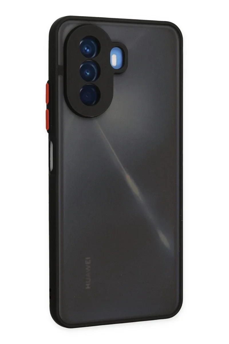 Huawei Nova Y70 Kılıf Montreal Silikon Kapak - Siyah Huawei Nova Y70 Kılıf Montreal Silikon Kapak - Siyah