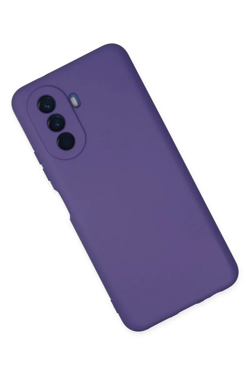 Huawei Nova Y70 Kılıf Nano içi Kadife Silikon - Mor Huawei Nova Y70 Kılıf Nano içi Kadife Silikon - Mor