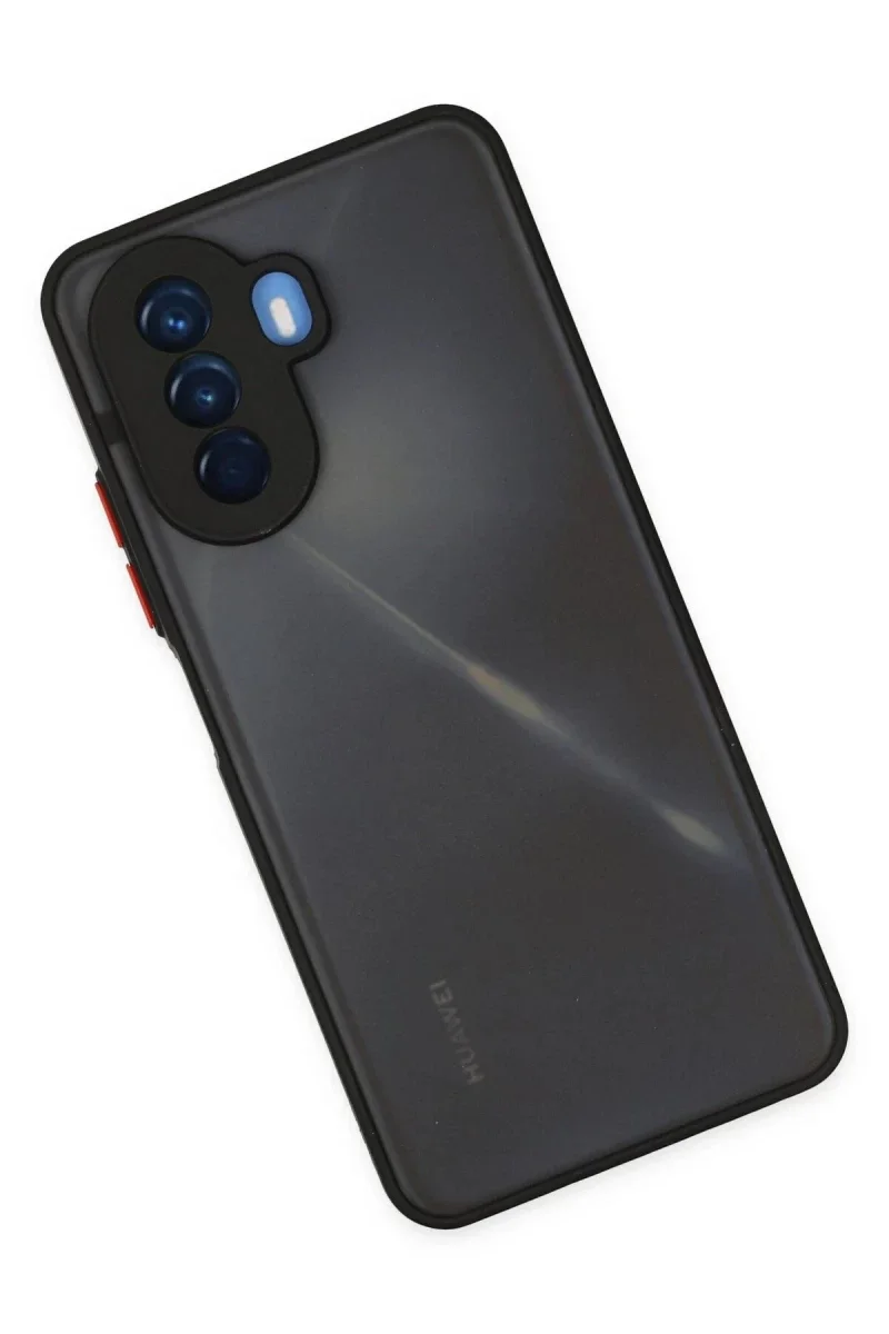 Huawei Nova Y70 Kılıf Montreal Silikon Kapak - Siyah Huawei Nova Y70 Kılıf Montreal Silikon Kapak - Siyah