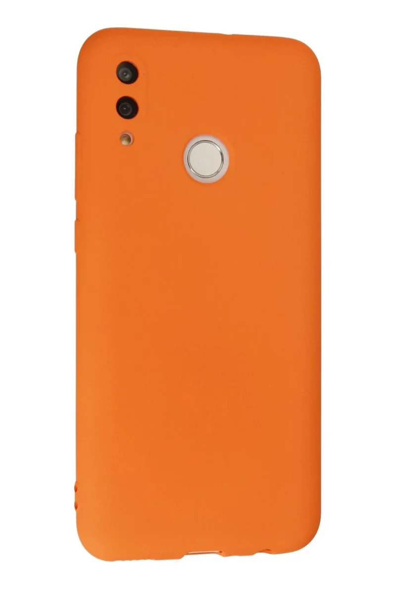 Huawei P Smart 2019 Kılıf Nano içi Kadife Silikon - Turuncu Huawei P Smart 2019 Kılıf Nano içi Kadife Silikon - Turuncu