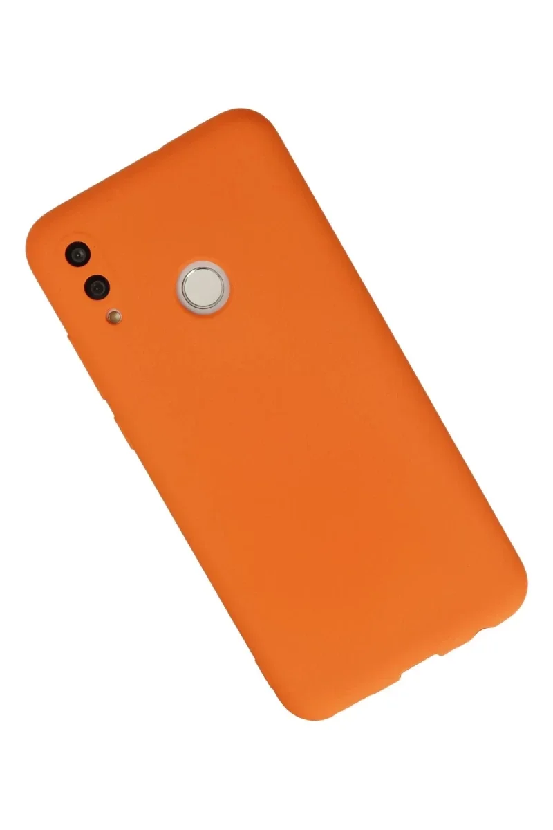 Huawei P Smart 2019 Kılıf Nano içi Kadife Silikon - Turuncu Huawei P Smart 2019 Kılıf Nano içi Kadife Silikon - Turuncu