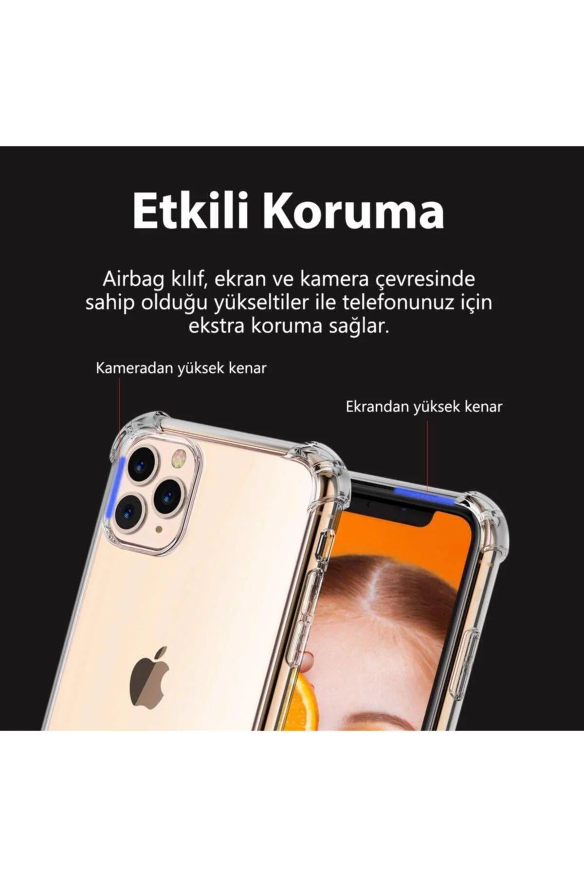 Huawei P Smart 2019 Şeffaf Tank Silikon Kapak