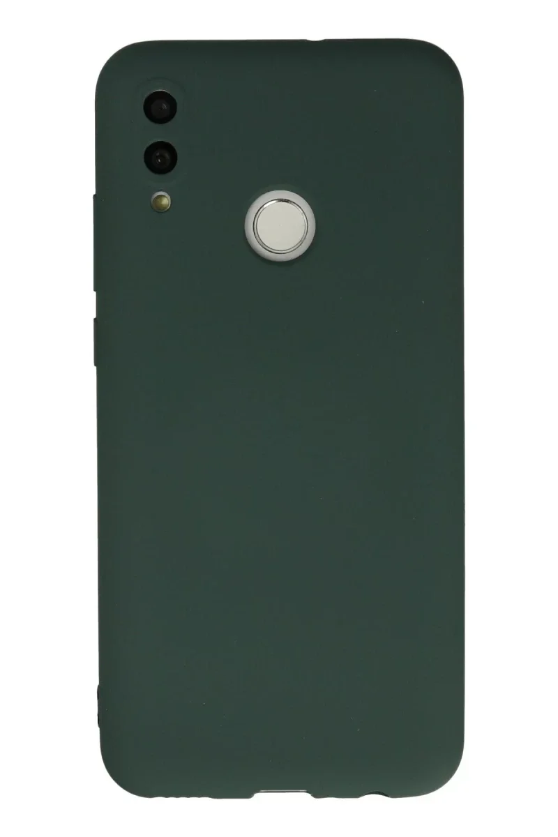 Huawei P Smart 2019 Kılıf Nano içi Kadife Silikon - Koyu Yeşil