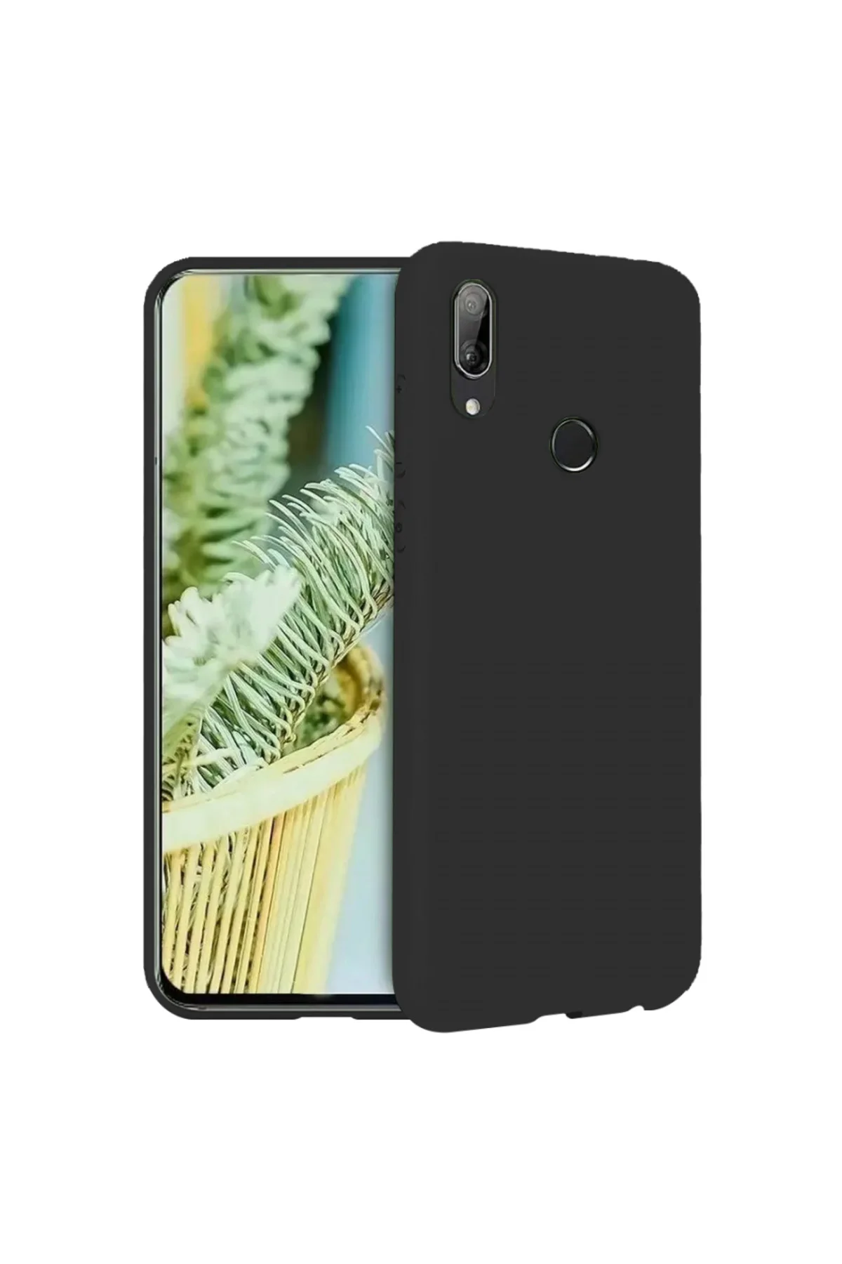 Huawei P Smart 2019 İnce Mat Silikon Kılıf Siyah