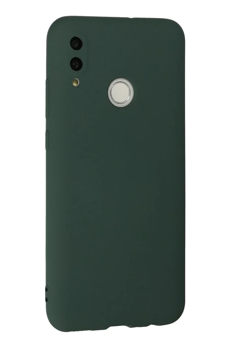 Huawei P Smart 2019 Kılıf Nano içi Kadife Silikon - Koyu Yeşil