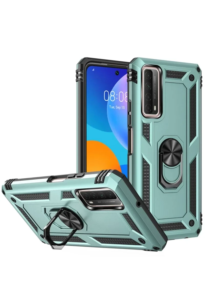 Huawei P Smart 2021 Kılıf Sofya Yüzüklü Silikon Kapak - Yeşil Fiyatı, Yorumları ve Özellikleri