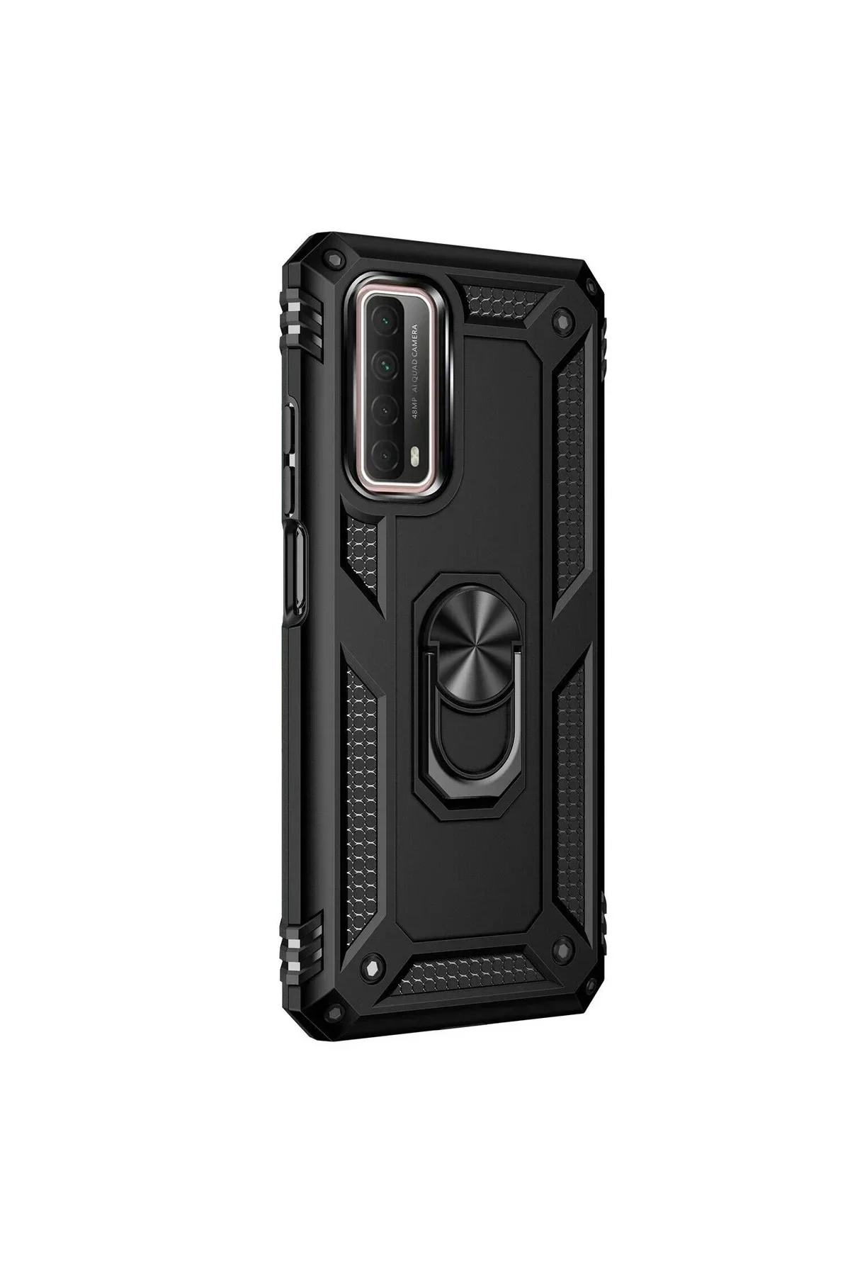 Huawei P Smart 2021 Yüzüklü Tank Kılıf Bordo Huawei P Smart 2021 Yüzüklü Tank Kılıf Bordo