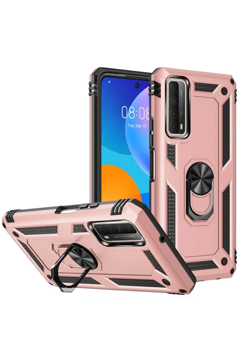 Huawei P Smart 2021 Kılıf Sofya Yüzüklü Silikon Kapak - Rose Fiyatı, Yorumları ve Özellikleri