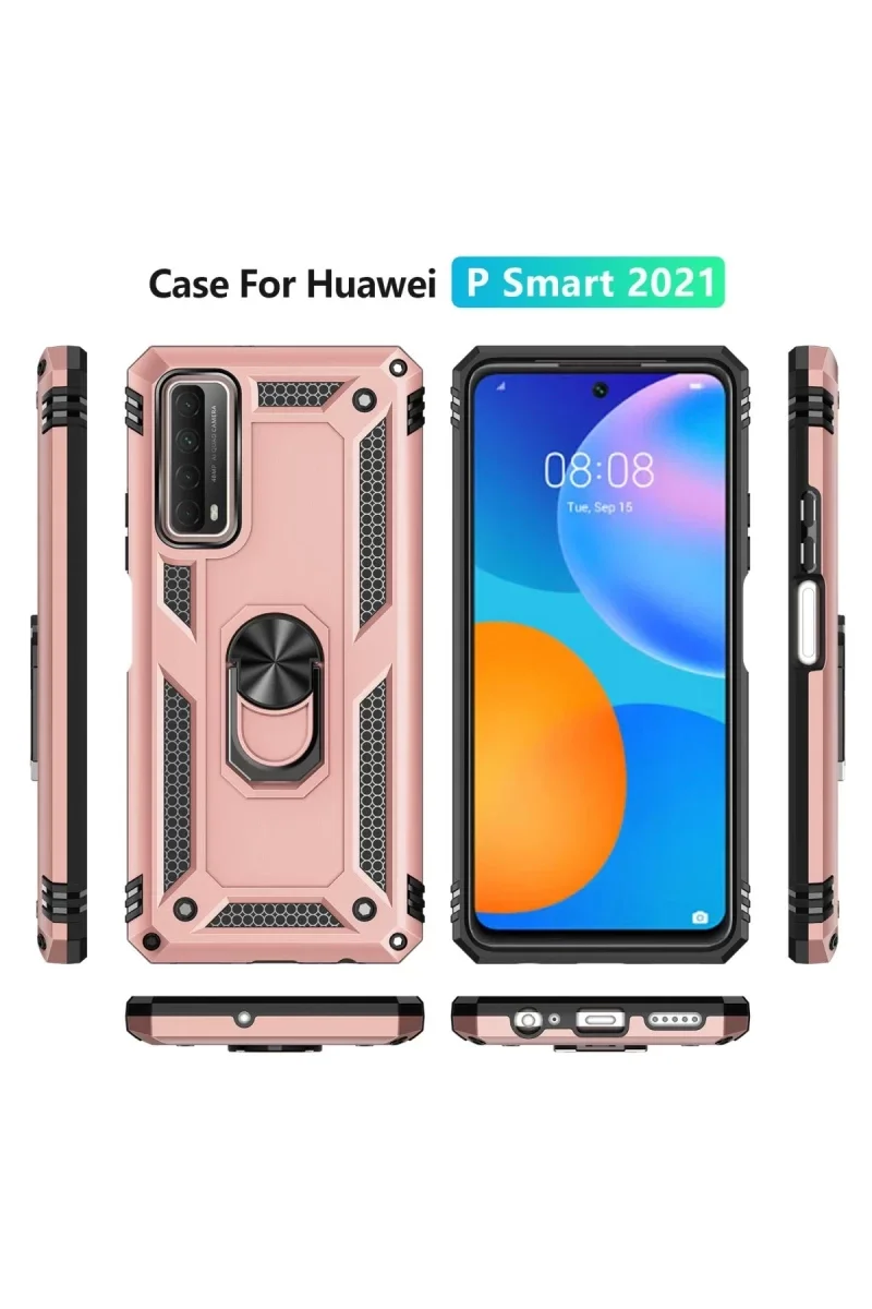 Huawei P Smart 2021 Kılıf Sofya Yüzüklü Silikon Kapak - Rose Fiyatı, Yorumları ve Özellikleri