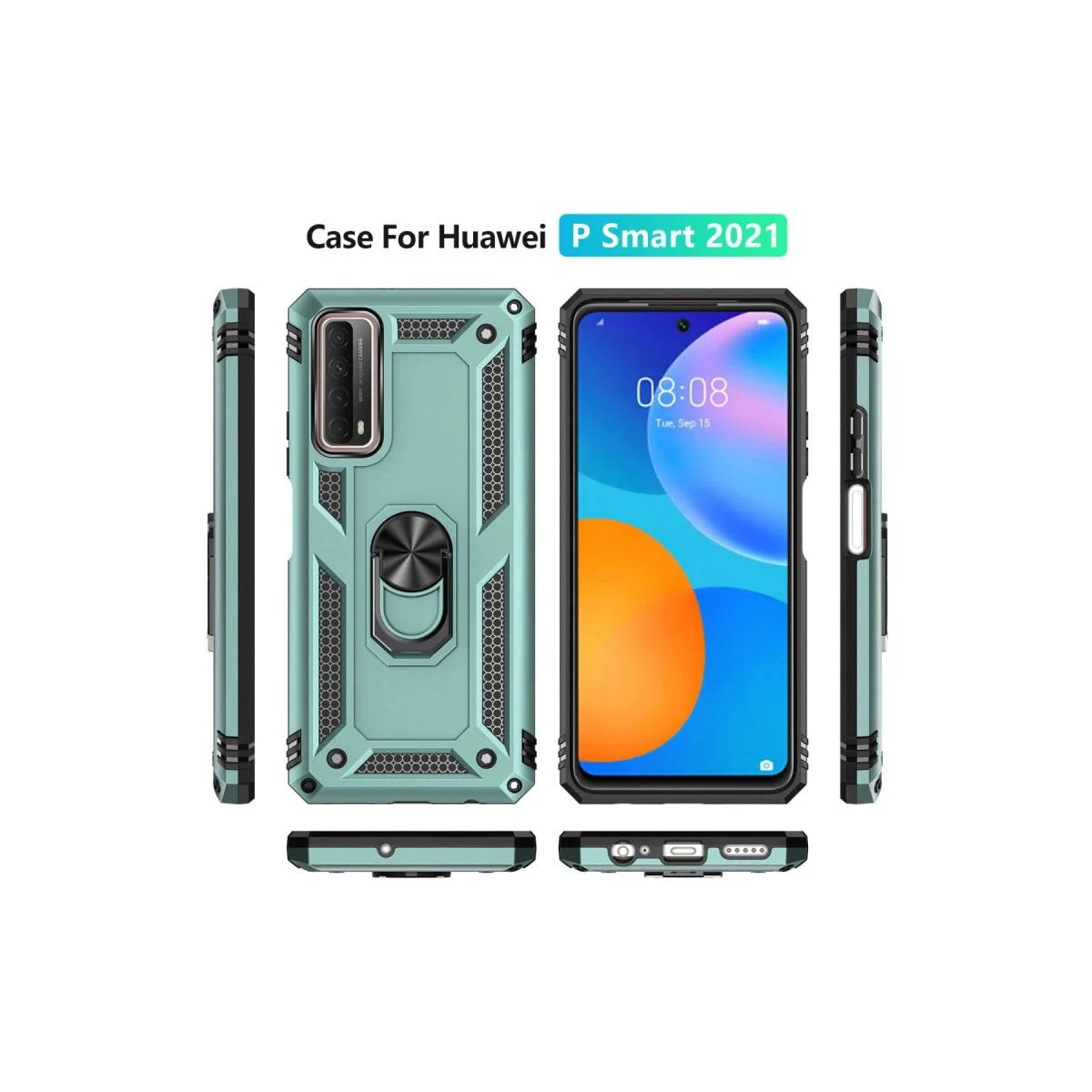 Huawei P Smart 2021 ile Uyumlu Sofya Yüzüklü Silikon Kılıf - Yeşil Fiyatı, Yorumları ve Özellikleri