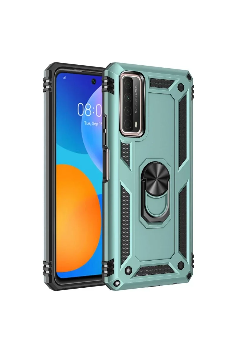 Huawei P Smart 2021 Kılıf Sofya Yüzüklü Silikon Kapak - Yeşil Fiyatı, Yorumları ve Özellikleri