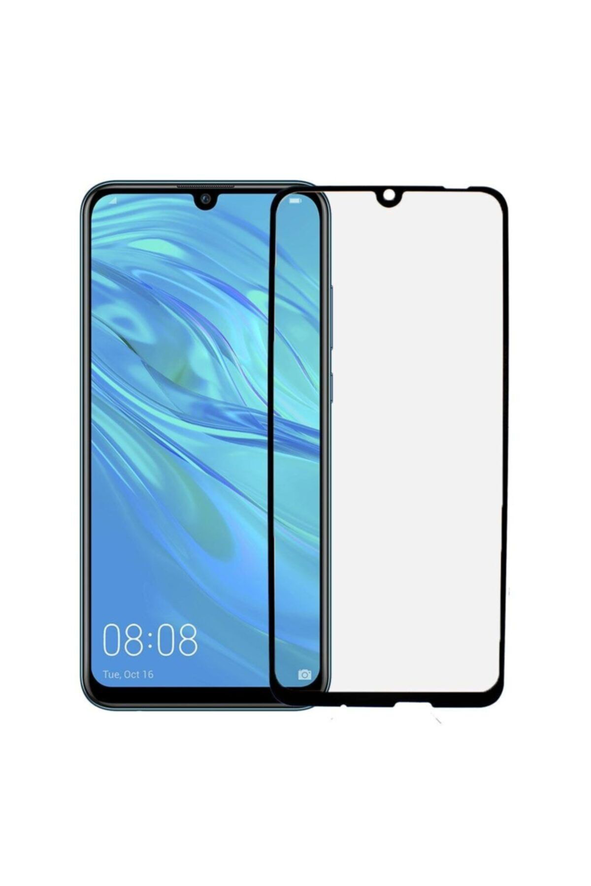 Huawei P Smart 2019 Uyumlu Siyah Seramik Nano Ekran Koruyucu Tam 