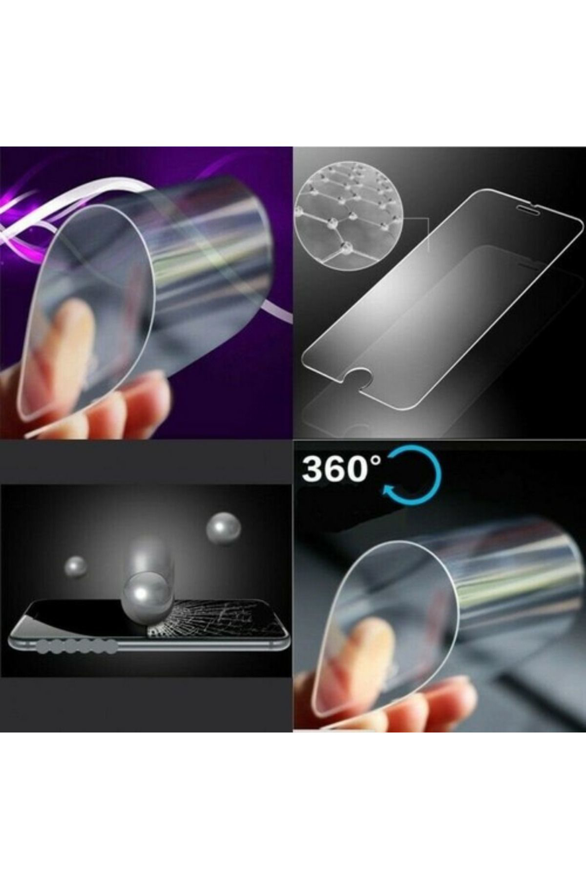 Huawei P Smart 2019 Uyumlu Şeffaf Esnek Süper Kalite Nano Kırılma