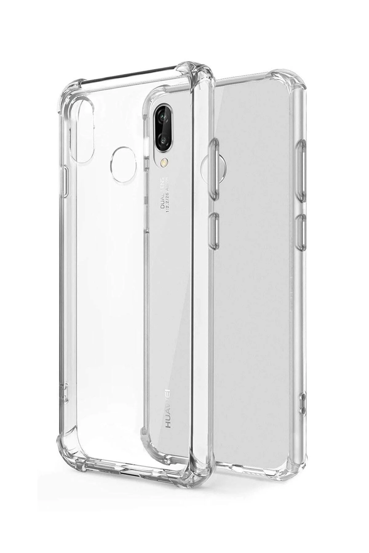 Huawei P20 Lite Şeffaf Tank Silikon Kapak