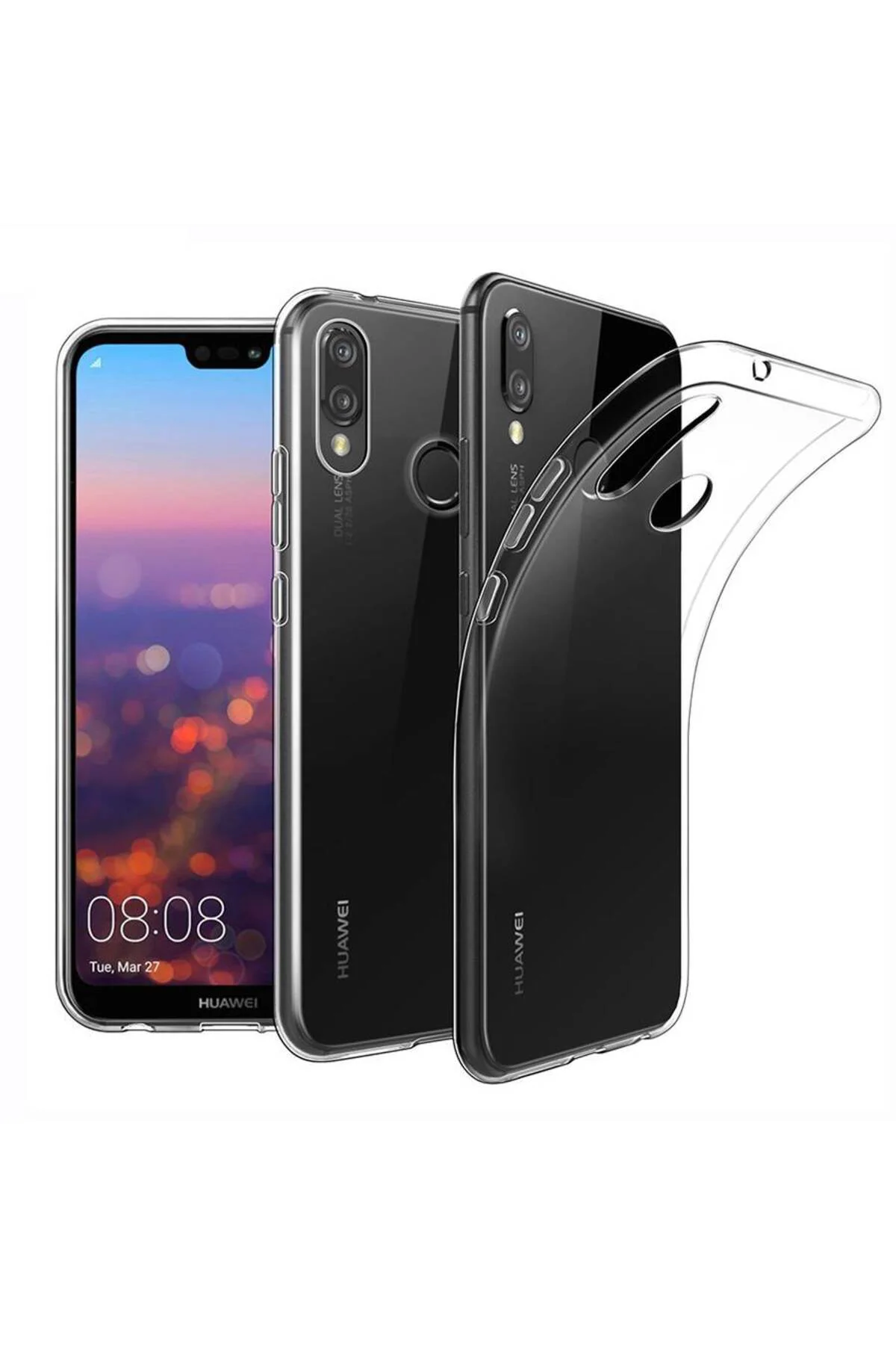 Huawei P20 Lite Ultra İnce Silikon Kılıf Şeffaf Huawei P20 Lite Ultra İnce Silikon Kılıf Şeffaf