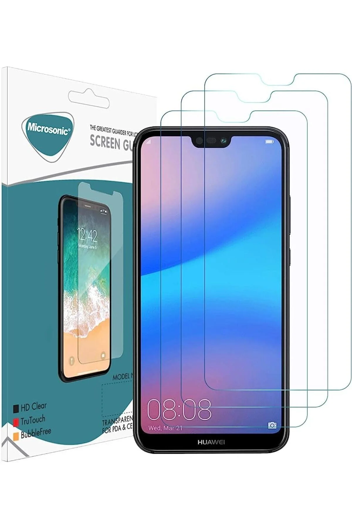 Huawei P20 Lite Uyumlu Ekran Koruyucu Nano Esnek Micro Temperli Kırılmaz Cam Ekran Koruyucu
