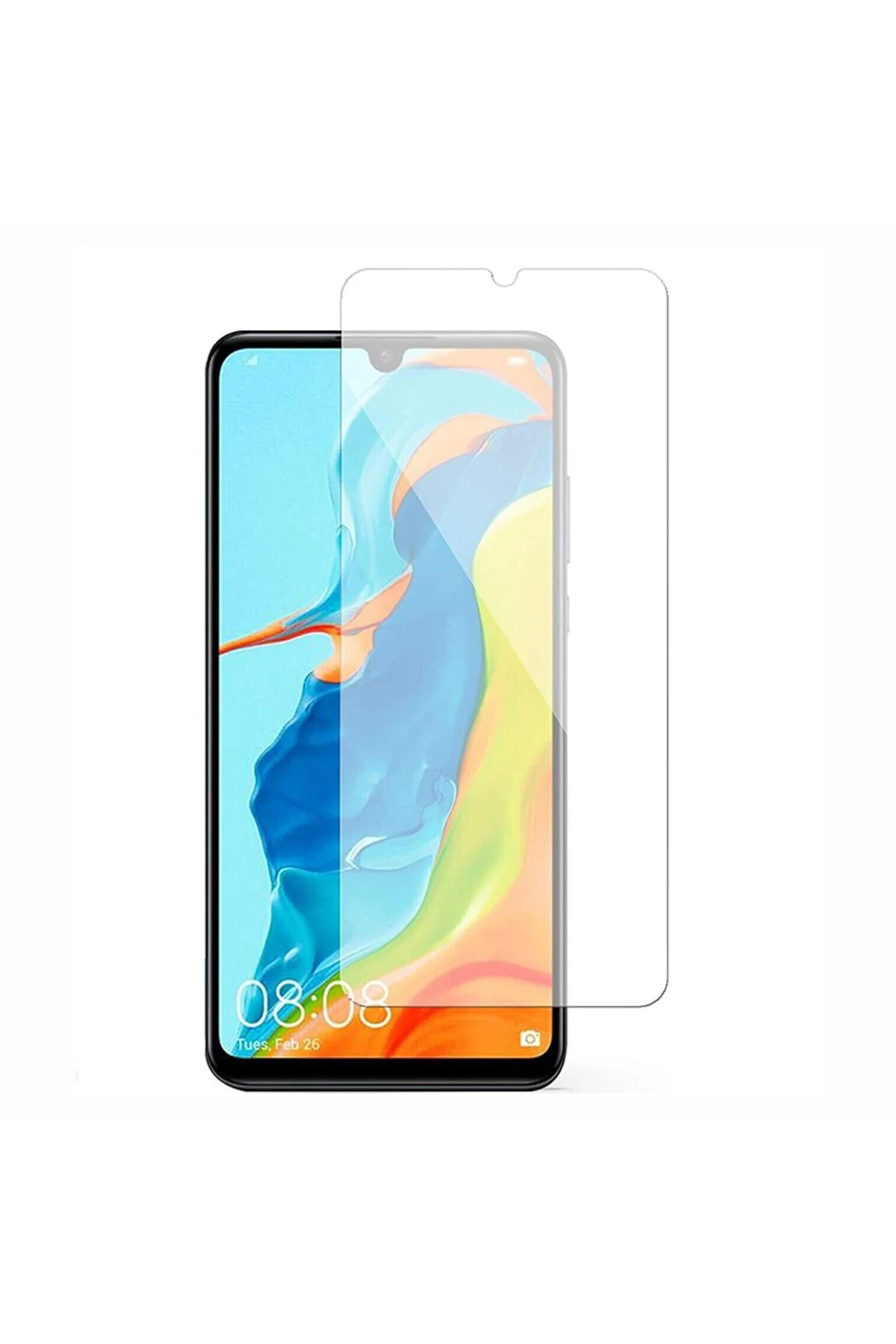 Huawei P30 Lite Ekran Koruyucu 9h Sert Temperli Kırılmaz Cam Koruma Şeffaf