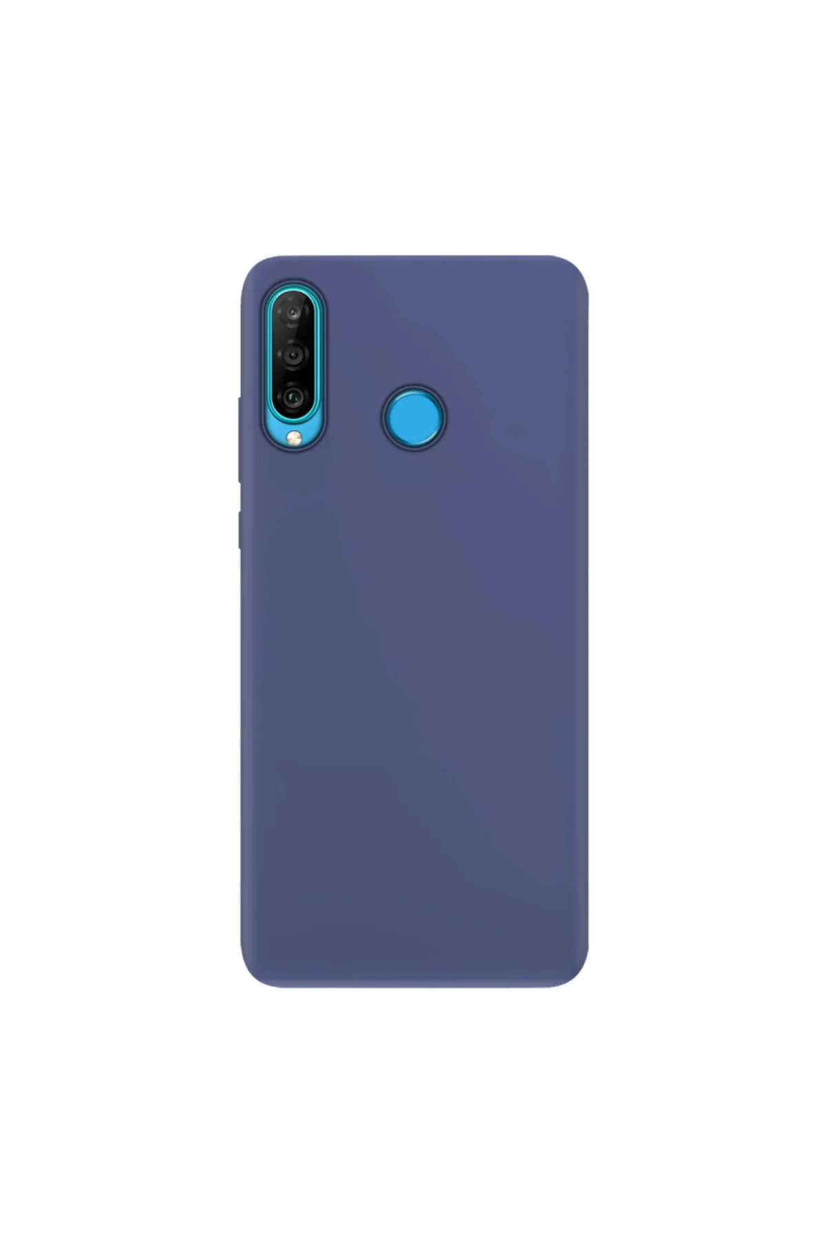 Huawei P30 Lite İnce Mat Silikon Kılıf Lacivert