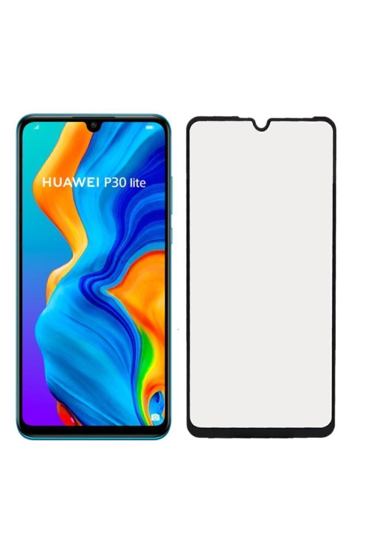 Huawei P30 Lite Siyah Mat Seramik Ekran Koruyucu Parmak Izi Ve Ha