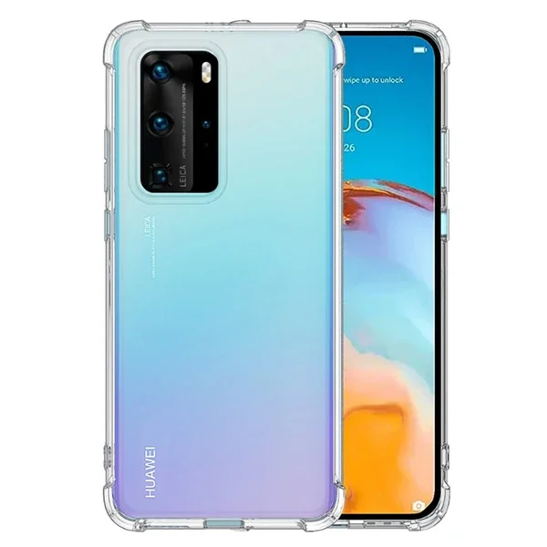 Huawei P40 Darbe Emici Silikon Kılıf - Anti Drop Koruma
