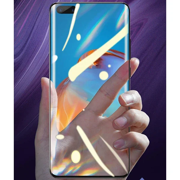 Huawei P40 Kavisli Tam Kaplayan Cam Ekran Koruyucu 2’li Set - 0.15 mm Patlamaya Dayanıklı Ultra İnce