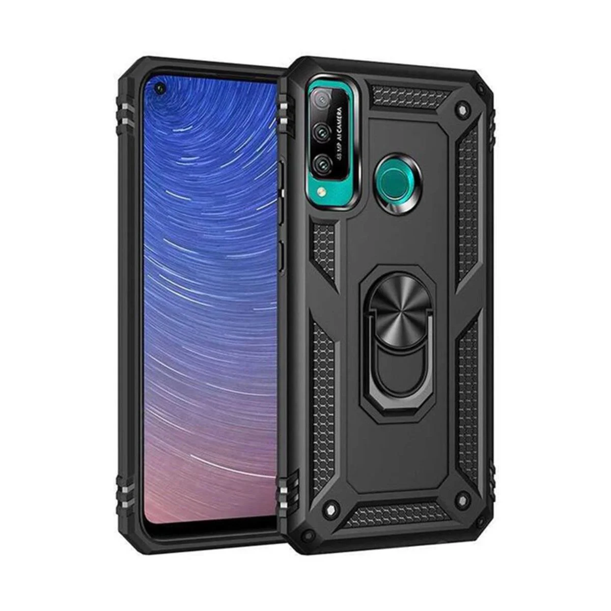 Huawei P40 Lite E ile Uyumlu Sofya Yüzüklü Silikon Kılıf - Siyah Ultra Koruma Fiyatı, Yorumları ve Özellikleri