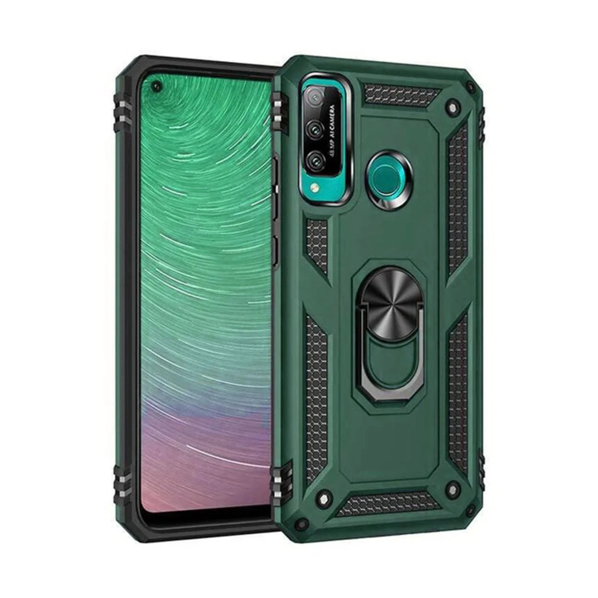 Huawei P40 Lite E ile Uyumlu Sofya Yüzüklü Silikon Kılıf - Yeşil Ultra Koruma Fiyatı, Yorumları ve Özellikleri