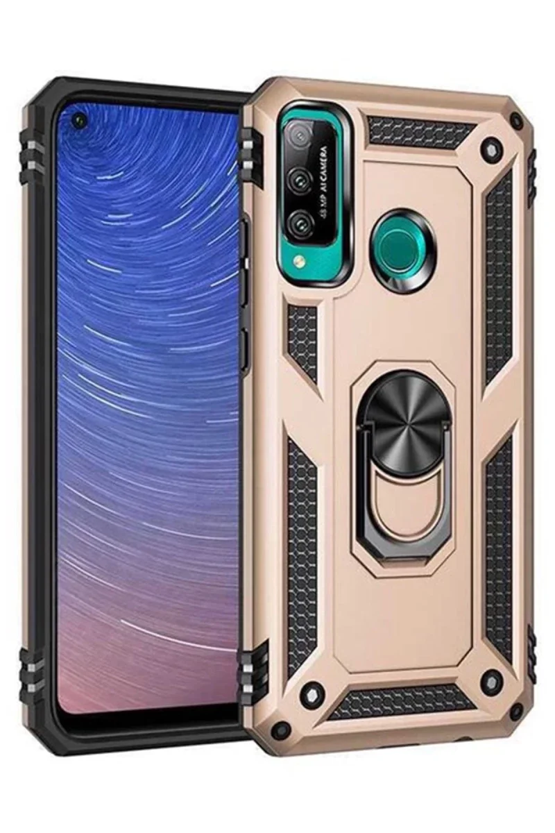 Huawei P40 Lite E Kılıf Sofya Yüzüklü Silikon Kapak - Gold Fiyatı, Yorumları ve Özellikleri