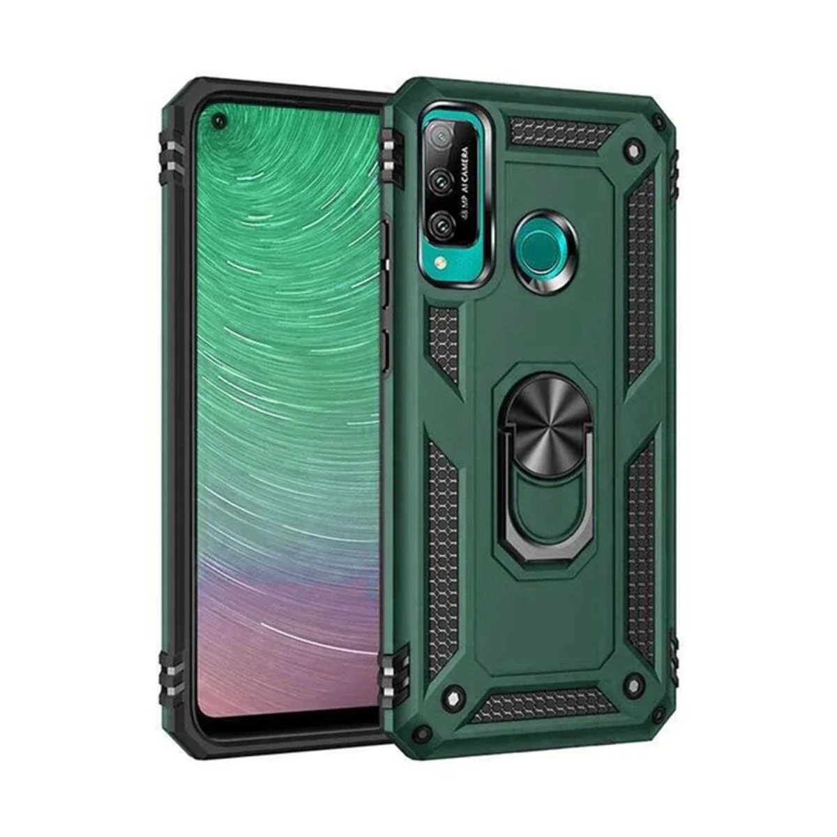 Huawei P40 Lite E Kılıf Sofya Yüzüklü Silikon Kapak - Yeşil Fiyatı, Yorumları ve Özellikleri