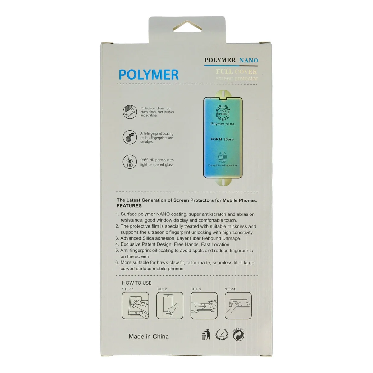 Huawei P40 Pro Polymer Nano Ekran Koruyucu Huawei P40 Pro Polymer Nano Ekran Koruyucu