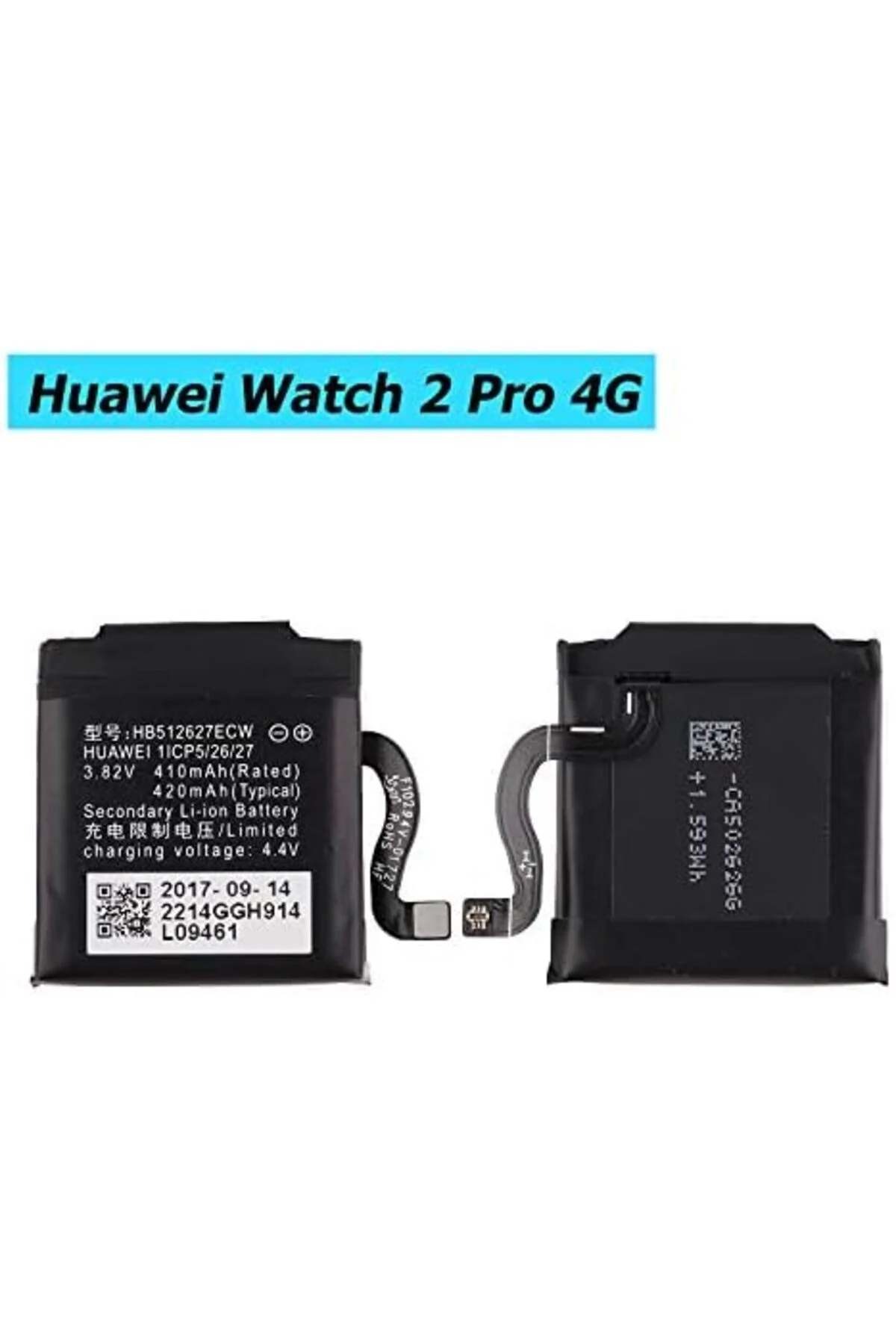Huawei Watch 2, Watch 2 Pro, Watch GT+ saat pili HB512627ECW yedek pil batarya +tamir seti Huawei Watch 2, Watch 2 Pro, Watch GT+ saat pili HB512627ECW yedek pil batarya +tamir seti