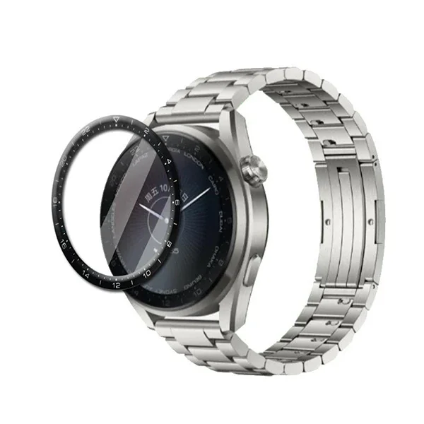 Huawei Watch 3 Pro 3D Full Kaplama Ekran Koruyucu - Çizilmeye Dayanıklı PET+PMMA